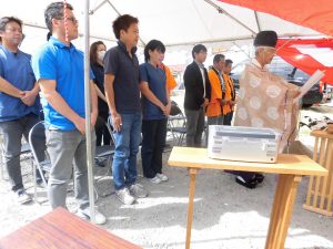 ナンクルナイサァーあちや新築工事地鎮祭