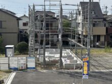 池島分譲地の3棟目の建築工事が着工しました！