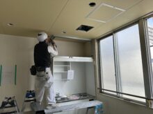 スーパーの休憩室改装工事